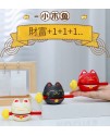 可愛招財貓款 小木魚 一套3款套裝